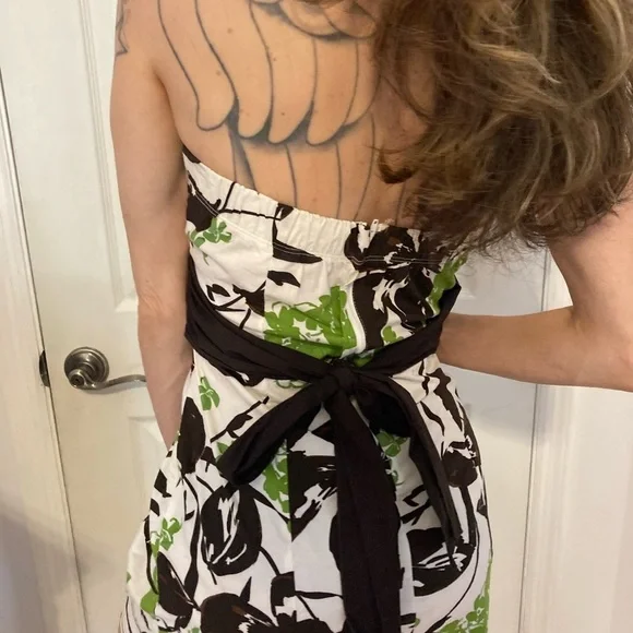 Strapless sundress womens size 7 built in bra - Picture 5 of 6